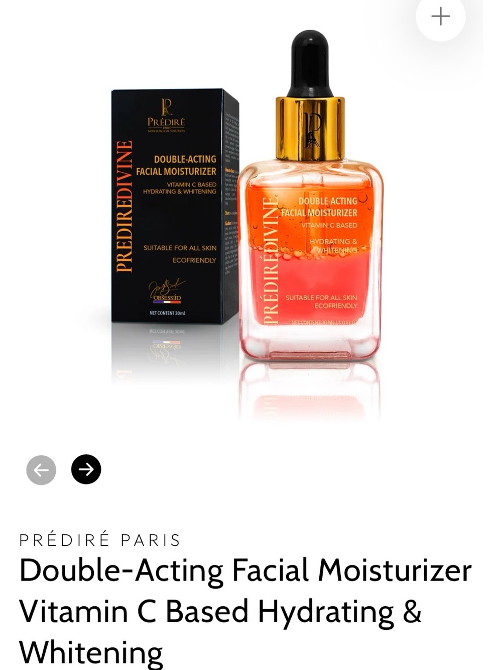 Double-Acting Facial Moisturizer - Orange